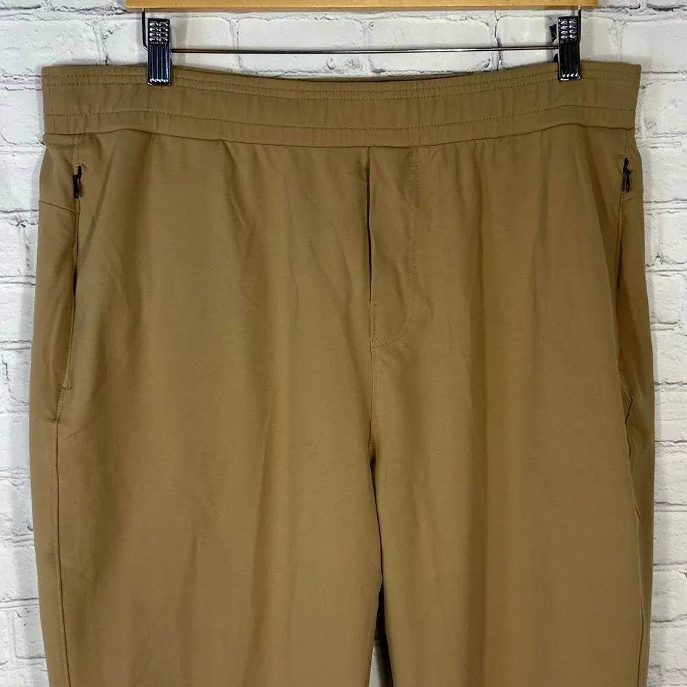 Public Rec Pants Mens 38x30 Gamechanger Brown Stretch‎ Athletic Drawstring